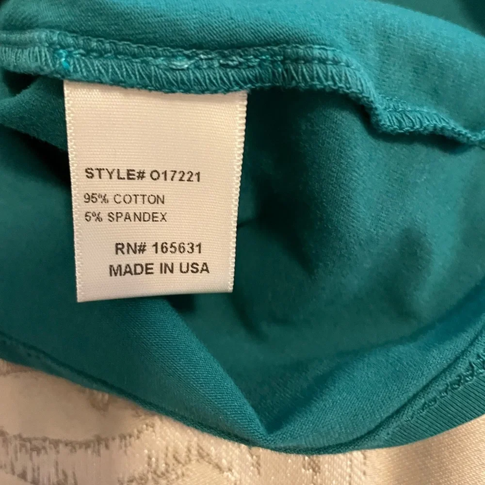 NWOT Calme by Johnny Was dark teal t-shirt - Picture 6 of 6